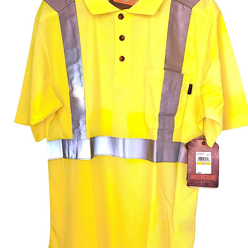 Wolverine Quick Dry Safety Polo Shirt NWT